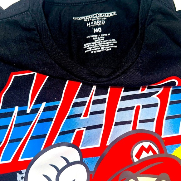 Super Mario Kart Men’s, Black Short Sleeve T-Shirt, Size Medium, Nintendo Hybrid - Picture 3 of 6